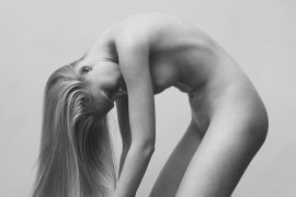 Thumbnail Naked girl bending forward by Stefan Rappo