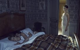 Thumbnail Couple of boy and girl sleeping in bed and being watched by women by Stefan Rappo
