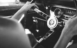 Thumbnail Girl driving a Ford Mustang by Stefan Rappo