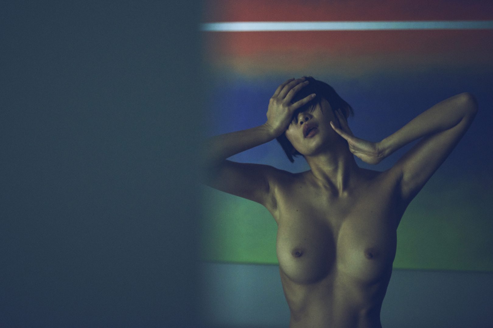 Naked girl in hotel room by Stefan Rappo