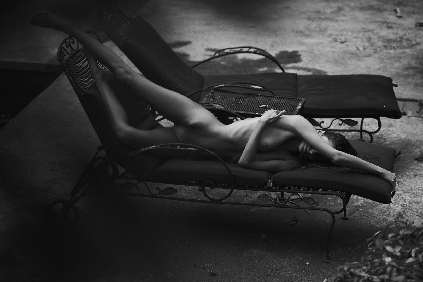 Naked girl poolside by stefan rappo