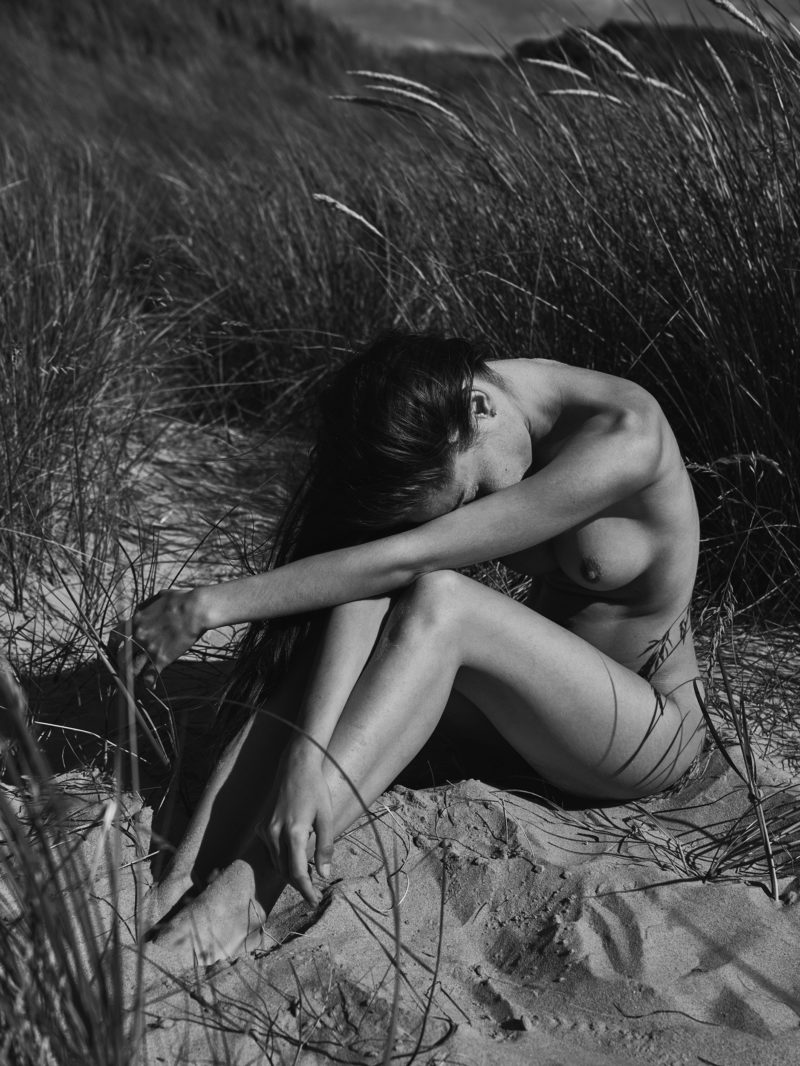 girl on beach by stefan rappo